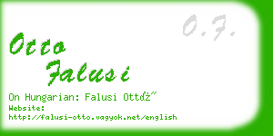 otto falusi business card